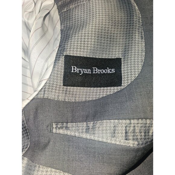 Bryan Brooks Gray Sports Coat Blazer  40R Button Close Functional Button Cuff Hi - Picture 9 of 13